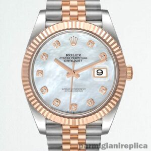 Rolex Replica Datejust m126331-0014 Men's 41mm White Mother of Pearl Dial